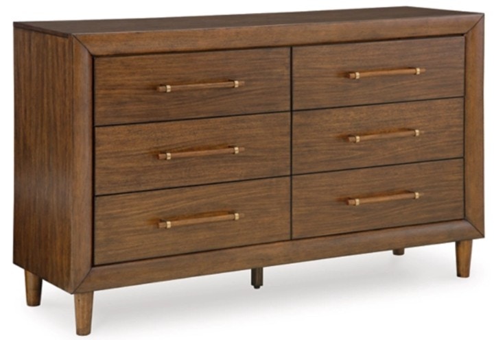 IFR NEW!! SPECIAL VALUE PRICE! Lyncott 6 Drawer Dresser - by Ashley, featured in Medium Brown wood tones B615-31