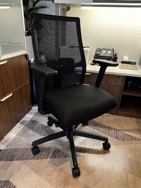 IFR NEW!! Quick Ship! Mid-Back Work Chair - by HON HIWMMKD.Y2.A.H.IF.CU10.BL.SB.T