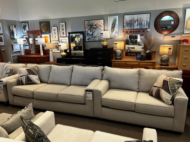 IFR Clearance Previously Leased - Nolan Sofa & Loveseat - by Klaussner, featured in Linen K65900 S,LS
