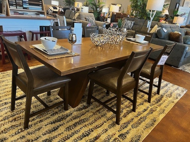 IFR NEW!! 7 Piece Terazi Solid Table Set - by John Thomas - Table featured in Hazelnut, Chairs in Ash T-4084A,-4084B,&(6)CI-3B-F127