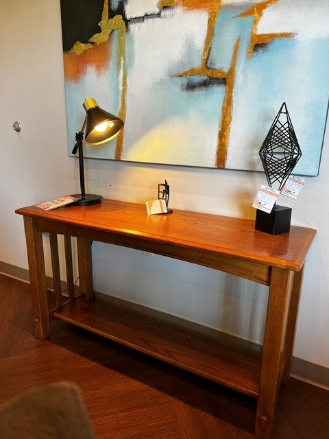 IFR Clearance Previously Leased - Sofa Table - by Bell Industries, featured in Mission Oak W425-05