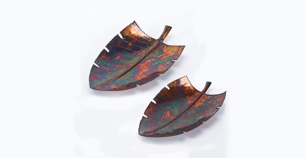 Jatex International Brass Palm Leaves - Set of 2 24662