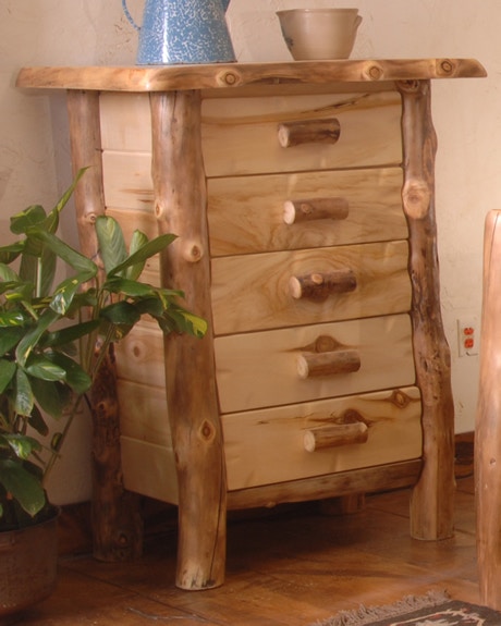 Uintah Log and Reclaimed Silver Creek Chest Aspen TD1025