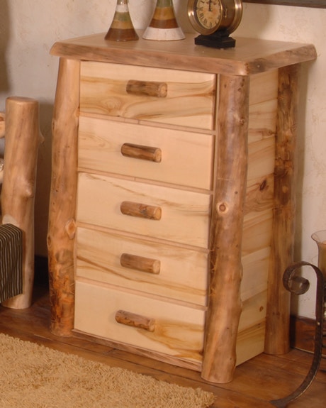 Uintah Log and Reclaimed Summit Peak Chest Aspen TD1026