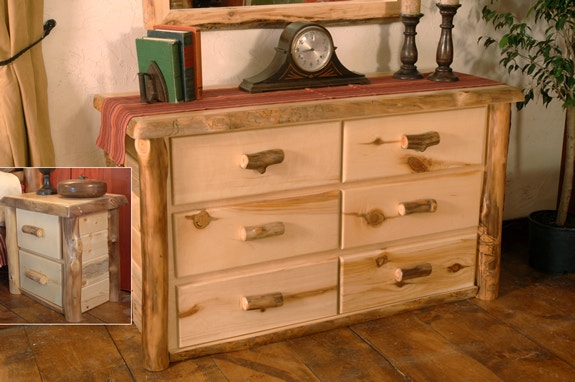 Uintah Log and Reclaimed Summit Peak Dresser Aspen TD1030