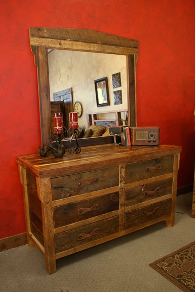 Uintah Log and Reclaimed Black Mountain Dresser Reclaimed TD1028