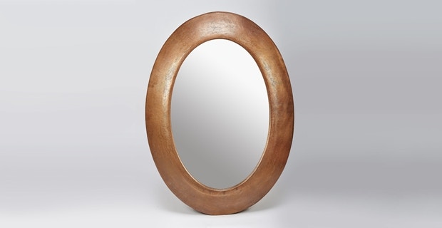 Jatex International Oval Textured Mirror - Copper 23024