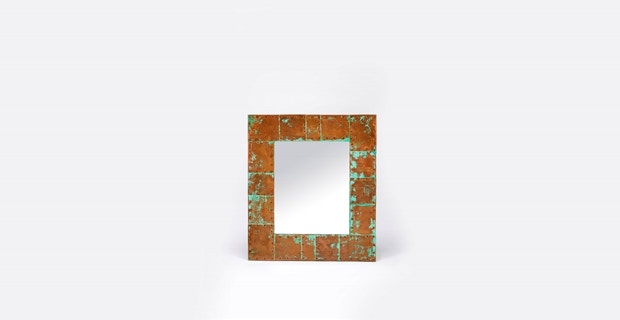 Jatex International Copper Patch Mirror - Verdigris 23044