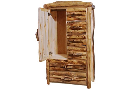 Rustic Log Clothes Rod CR