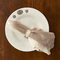 Traditions Linens Dip Dyed Natural Napkins / Set of 4 Dip Dyed Natural Napkins / Set of 4