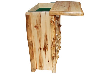 Rustic Log Deep Sliding Top DS