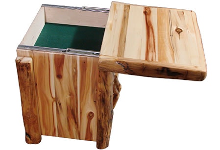 Rustic Log Deep Sliding Top DS4