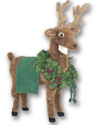 Ditz Designs Reindeer Footrest Green Trim 60018