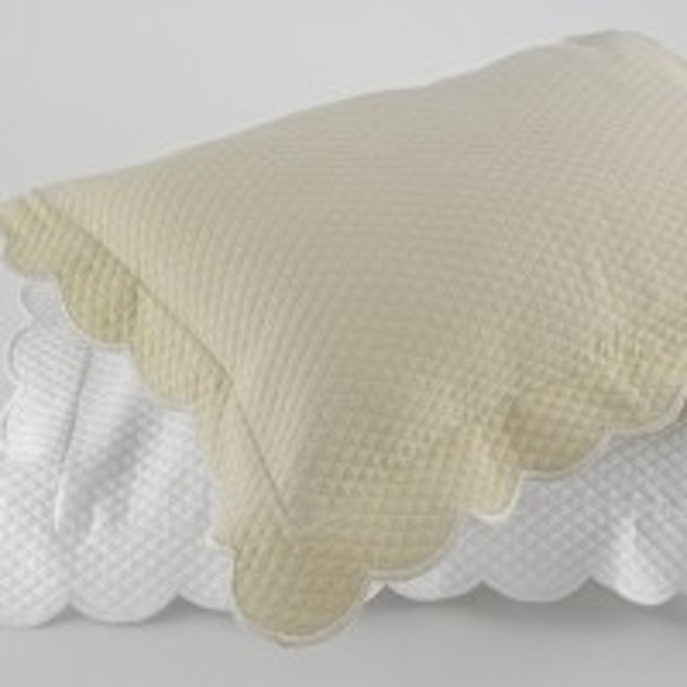 Traditions Linens Accessories Ivone Coverlet Scalloped Border