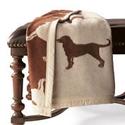 Traditions Linens Chocolate Lab Throw Chocolate Lab Throw