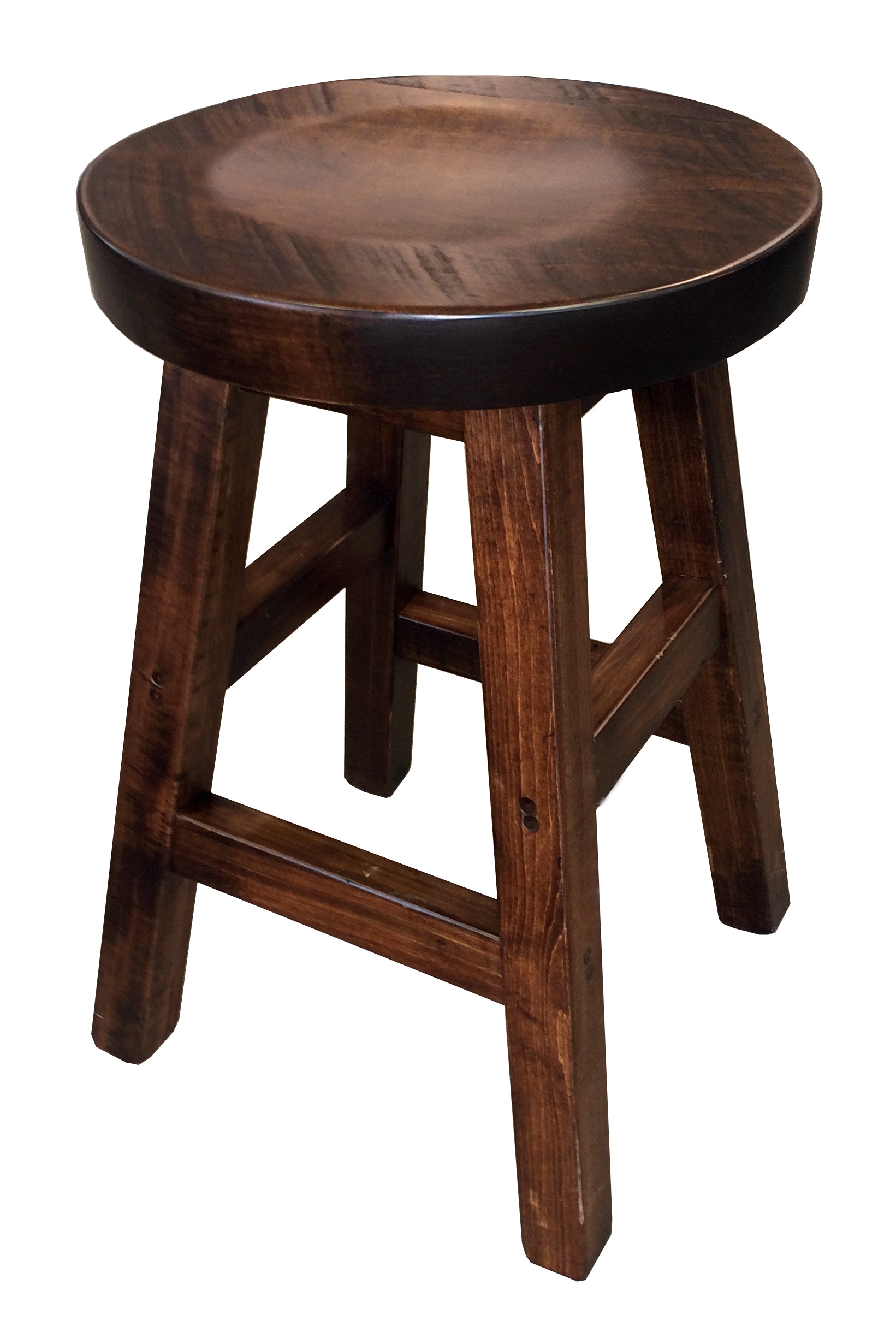 Ruff Sawn round stool SSR24
