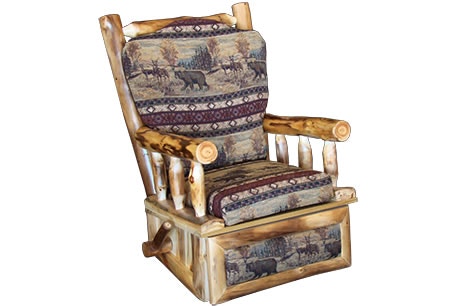 Rustic discount rocker recliner