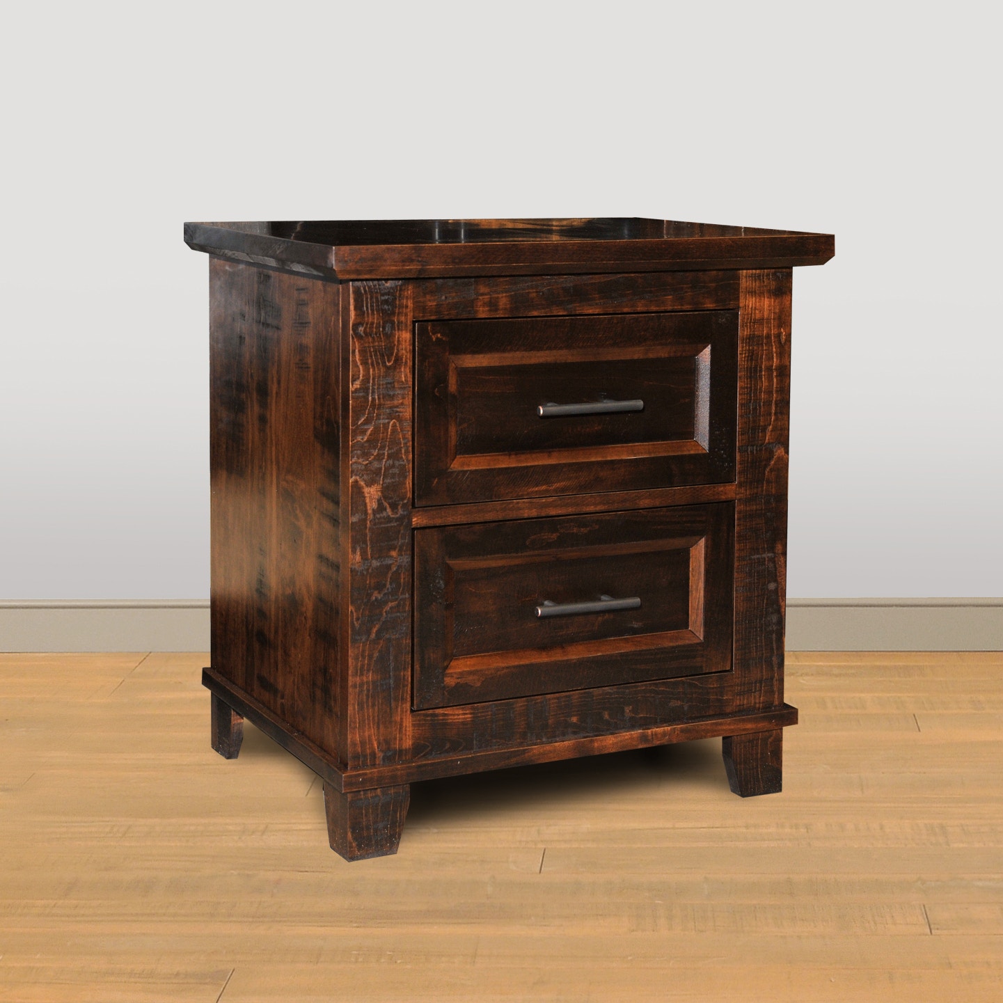 Ruff Sawn Rustic Algonquin Nightstand S A12W