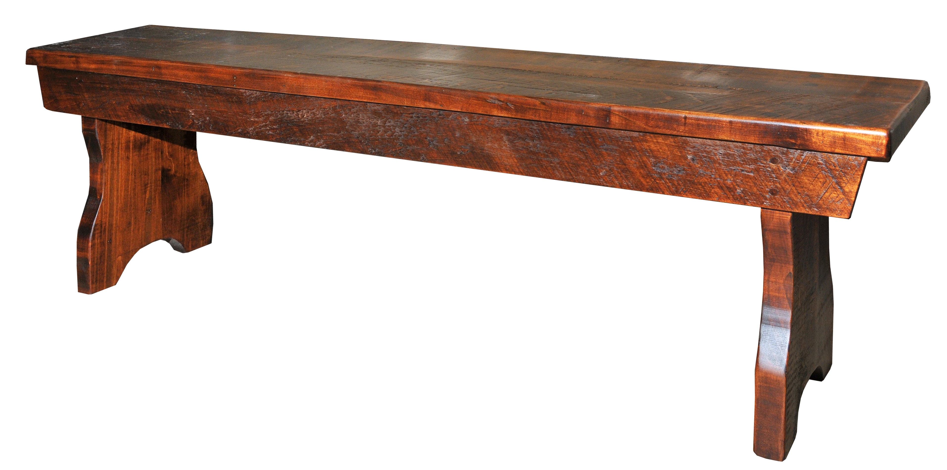 Ruff Sawn Rustic Flat Top Bench BERF