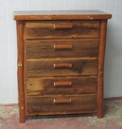Wholesale Amish CHEST 5 DRAWER BARNWOOD 21 X 40 X 46HIGH S465