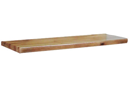 Rustic Log Small Shelf (24W) in Wild Panel and Natural Log SSHE-24-WN