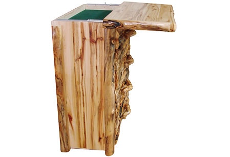 Rustic Log Sliding Top ST