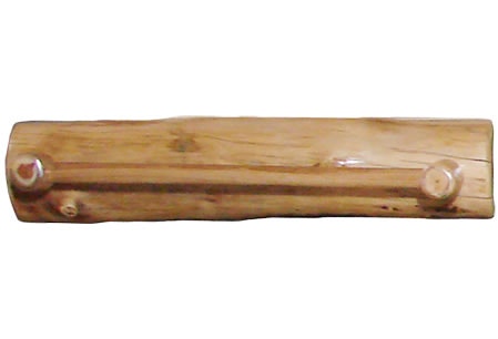 Rustic Log Towel Bar (24W) in Natural Log TBAR-24-NL