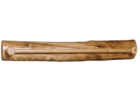 Rustic Log Towel Bar (36W) in Natural Log TBAR-36-NL