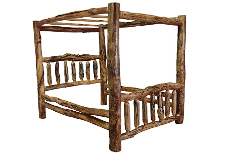 Rustic Log Canopy with Trusses Option CT