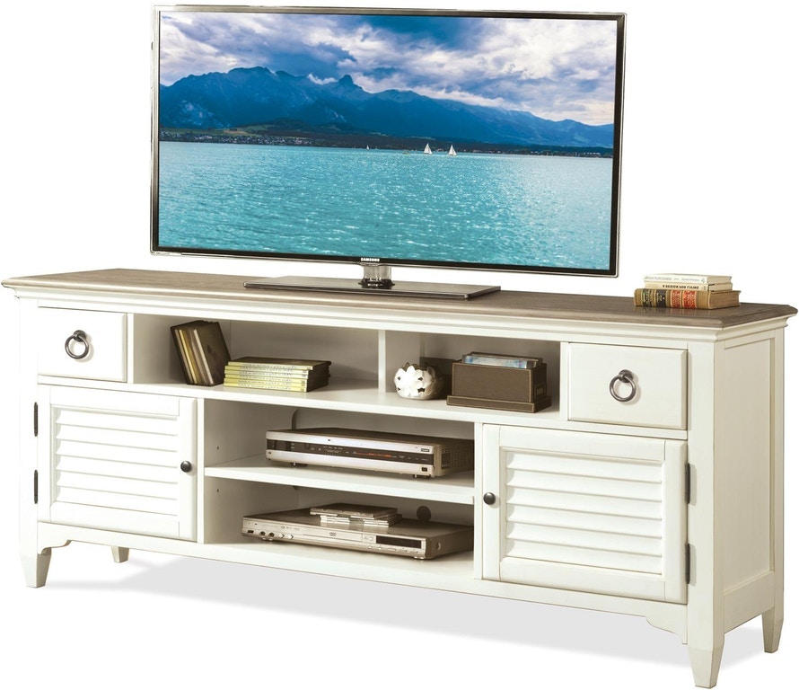 Riverside Myra 74 Louver Tv Console 59532 Bacons Furniture Port