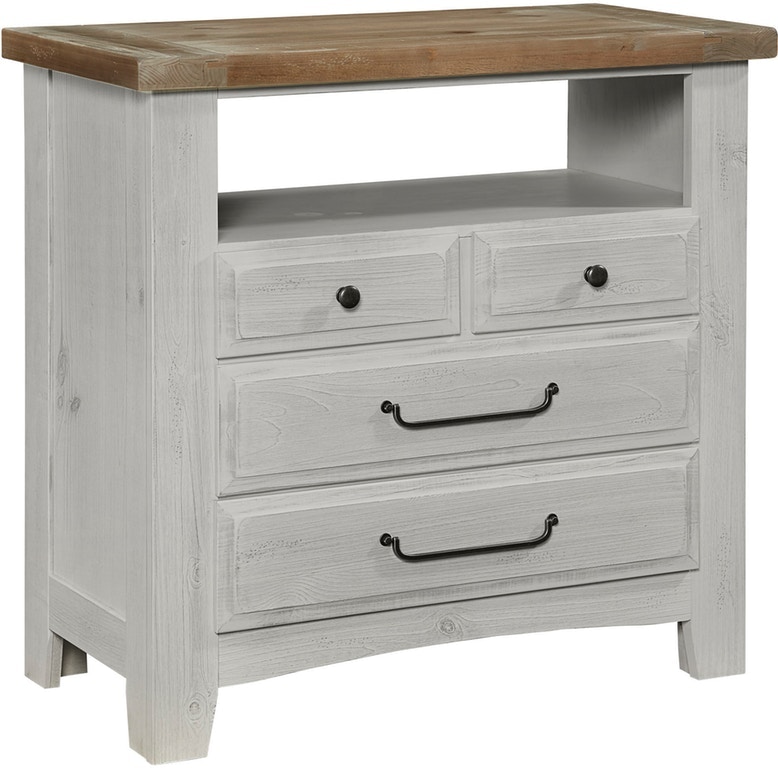 Vaughan Bassett X Sawmill 4 Drw Media Chest 694-114