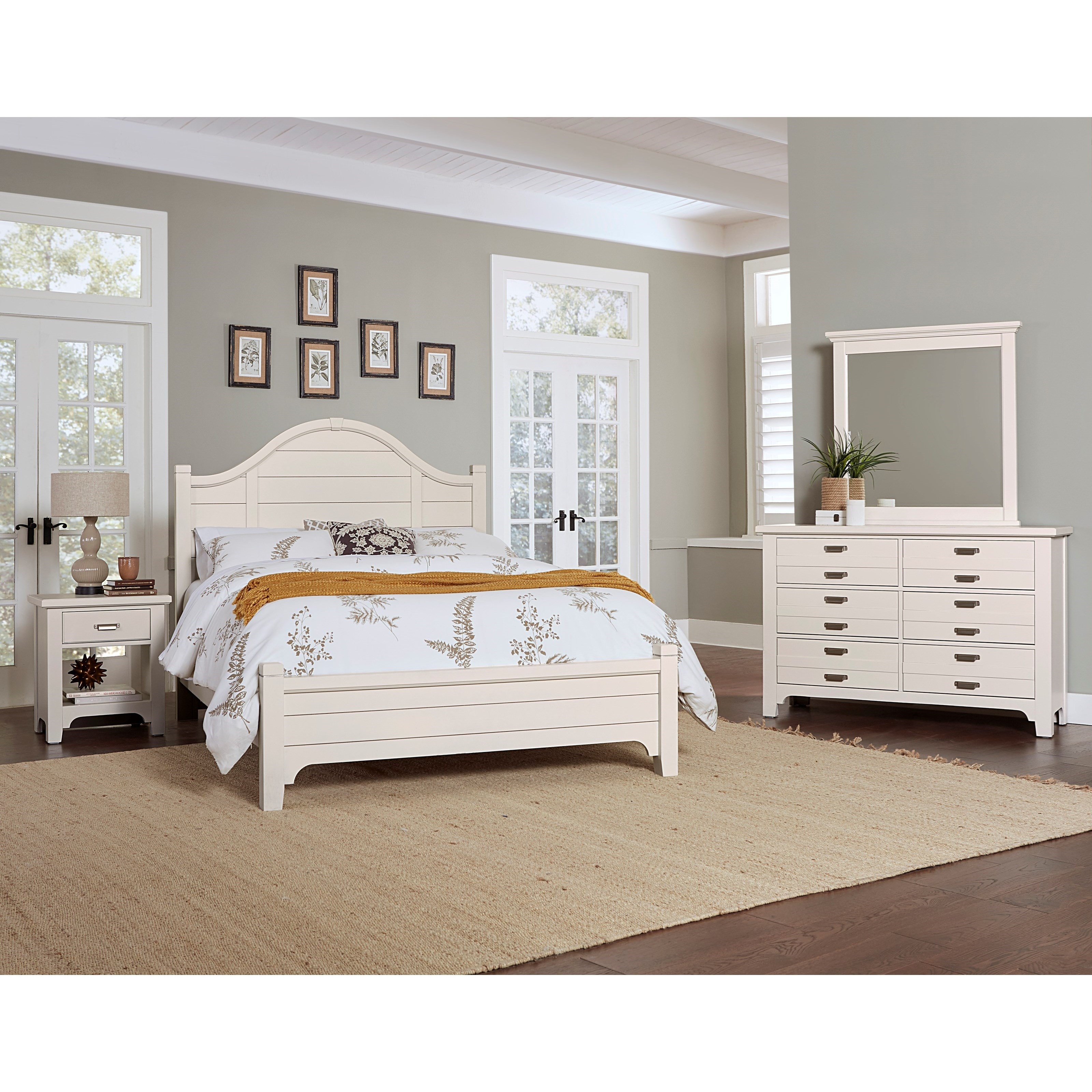 Vaughan Bassett X Bungalo 6/6 Stor Bed Lattice 744-668/066B/502/666