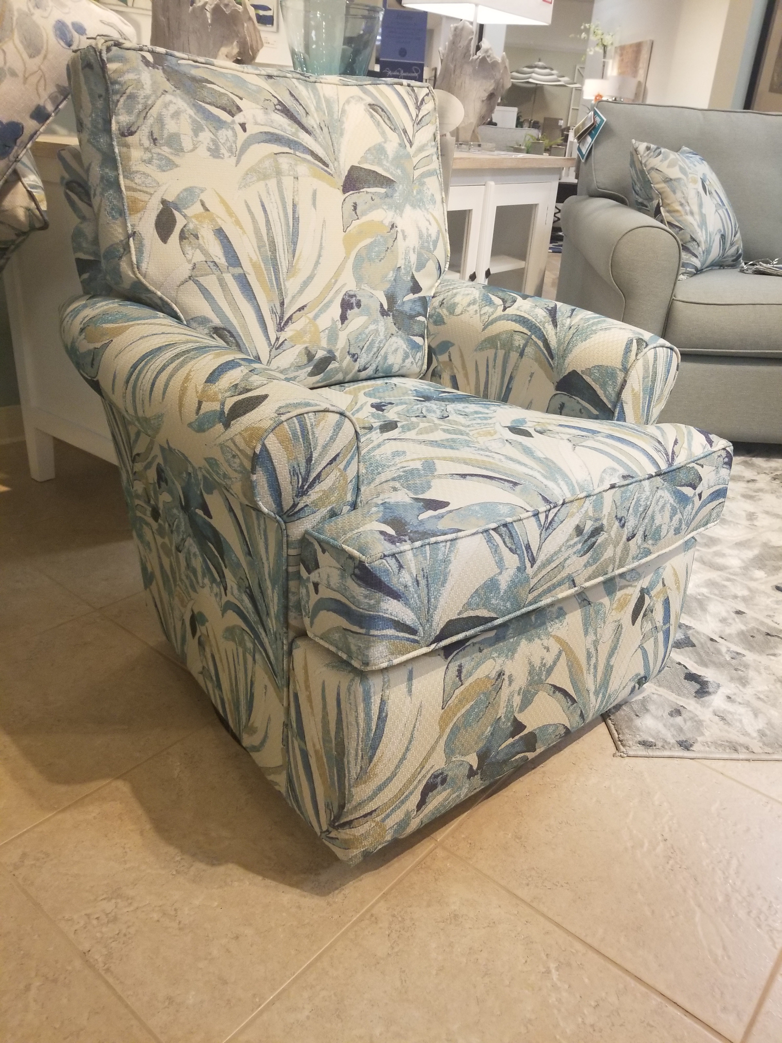Capris Furniture X Swivel Chair Anguill Tropic SW121-ANGUILLA/TROP