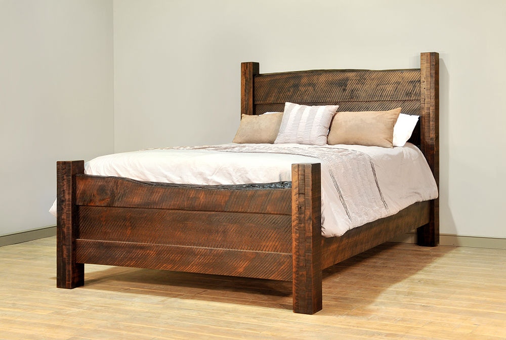 Ruffsawn Bedroom Live Edge King Bed Solid Maple Made In