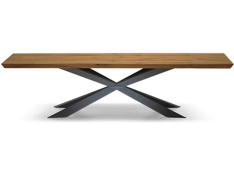 Finesse Modern Dining Room Spyder Wood Top Table
