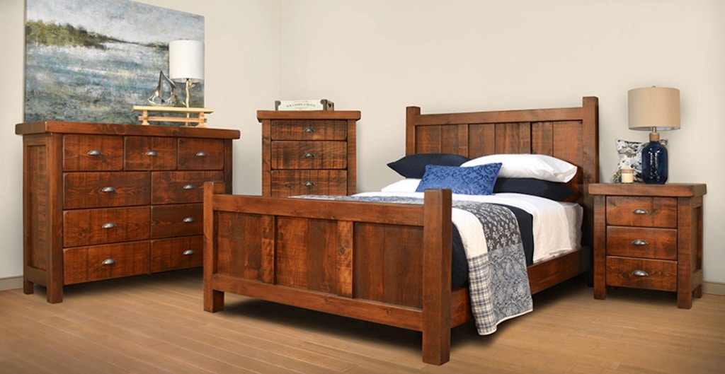 ruffsawn bedroom timber king bed solid maple - made in canada