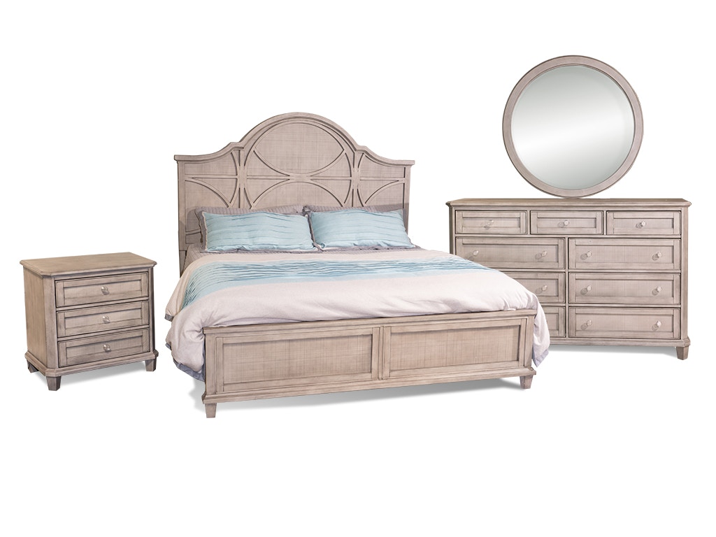 Scroll King Bed Set