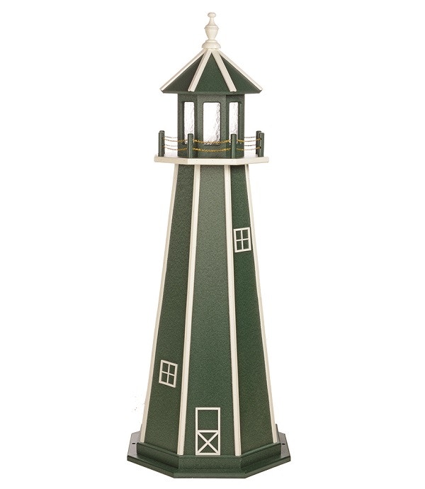 Outdoor Lighthouse Turf Green & White