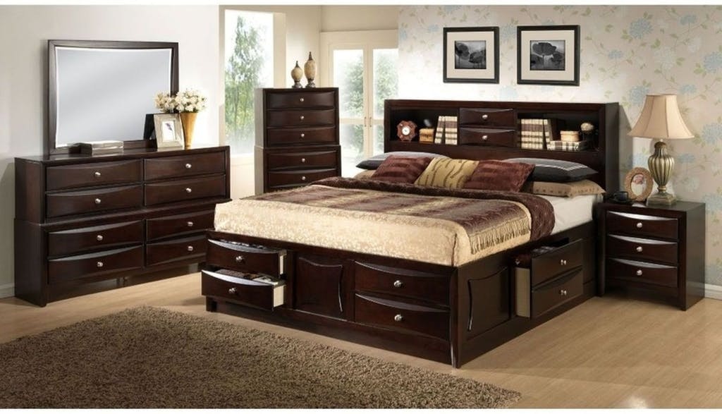king bed set | king bed, dresser, and nightstand
