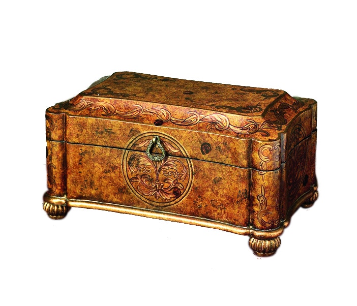 Dessau Home Accessories Burlwood Footed Box Kc553 Louis Shanks