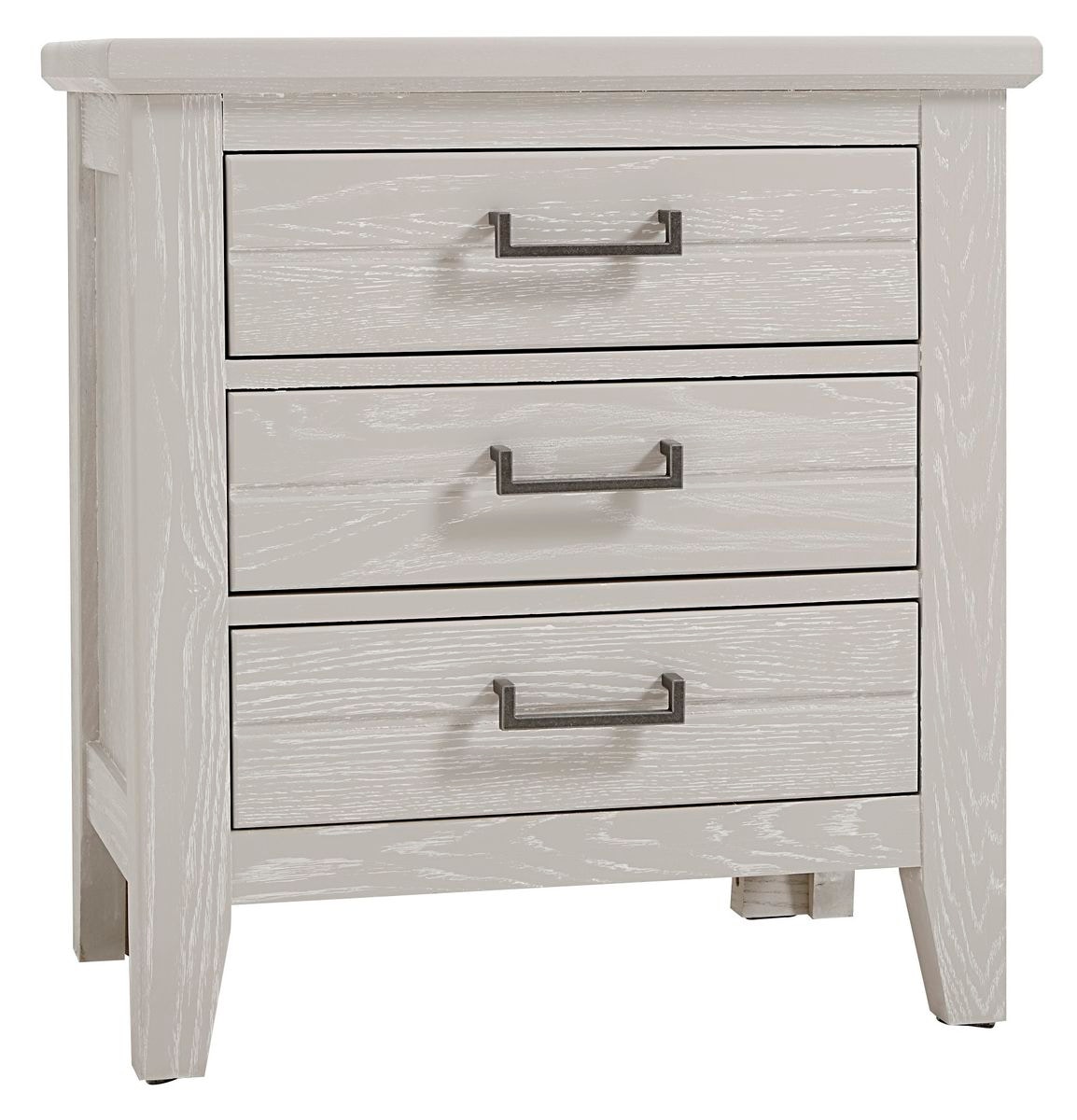 3 drawer timber bedside table