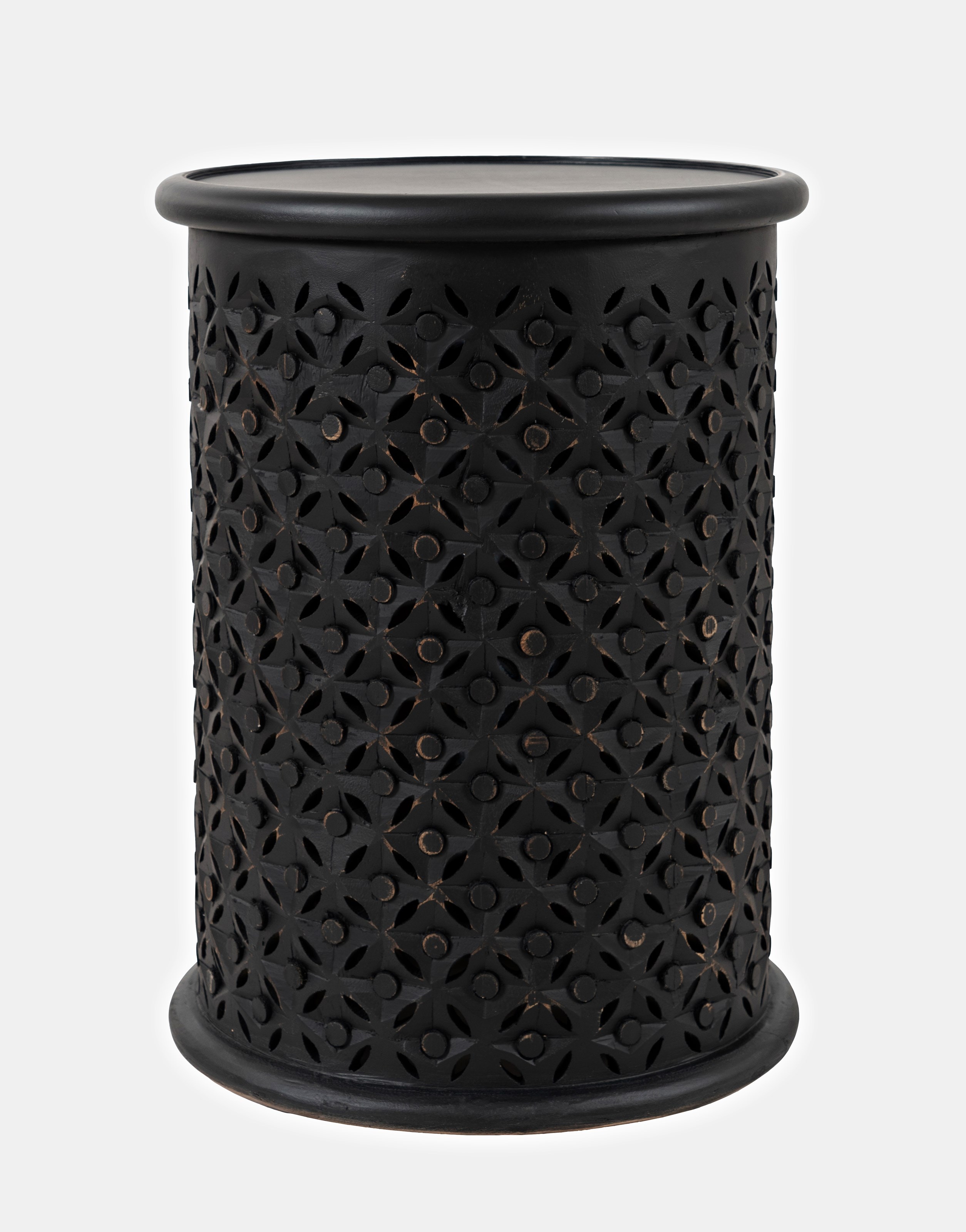 black drum accent table