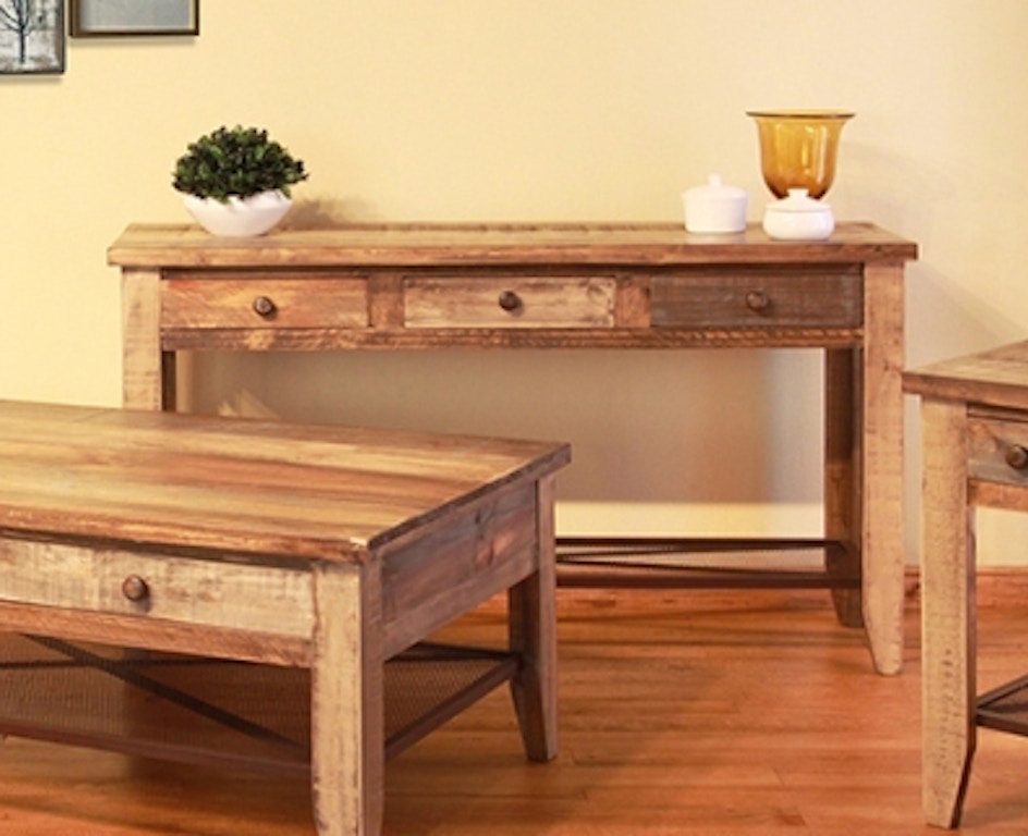  Reclaimed Wood Sofa  Table Rustic Modern Country Farmhouse 