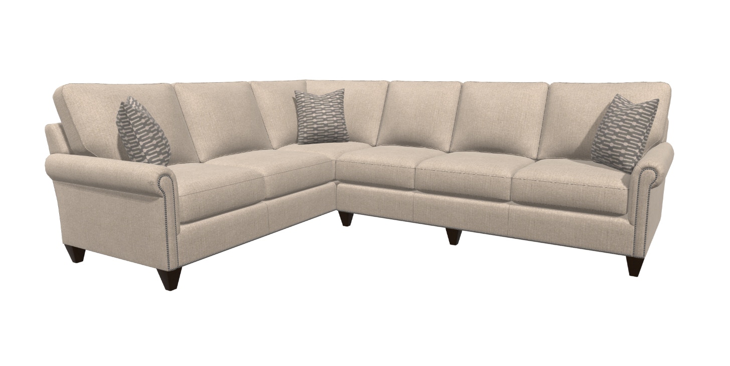 Bassett Custom L Shaped Sectional 840971 82 Talsma Furniture Hudsonville Holland Byron