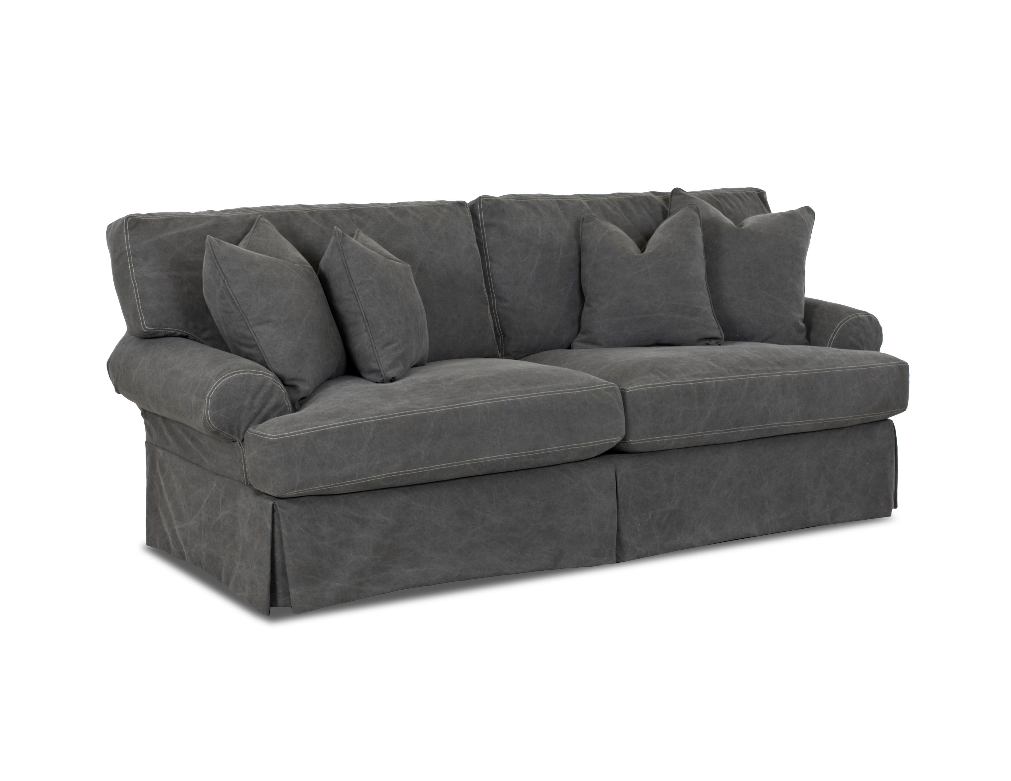 Simple Elegance Slipcover Sofa With Pillows 536659 Talsma