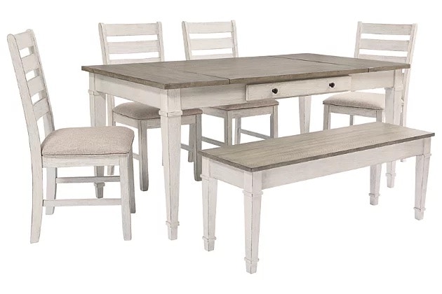 ashley dining table bench