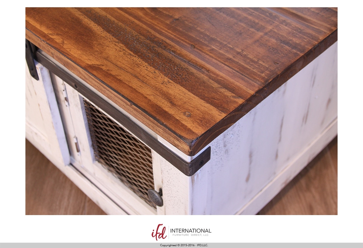 International Furniture Direct 2 Door End Table 697431 Talsma