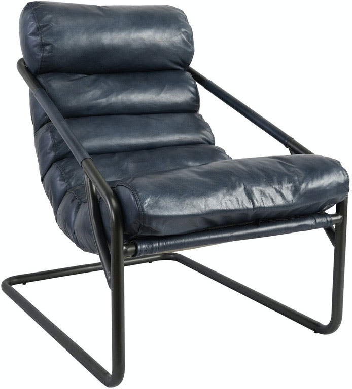  Channel Blue Accent Chair 