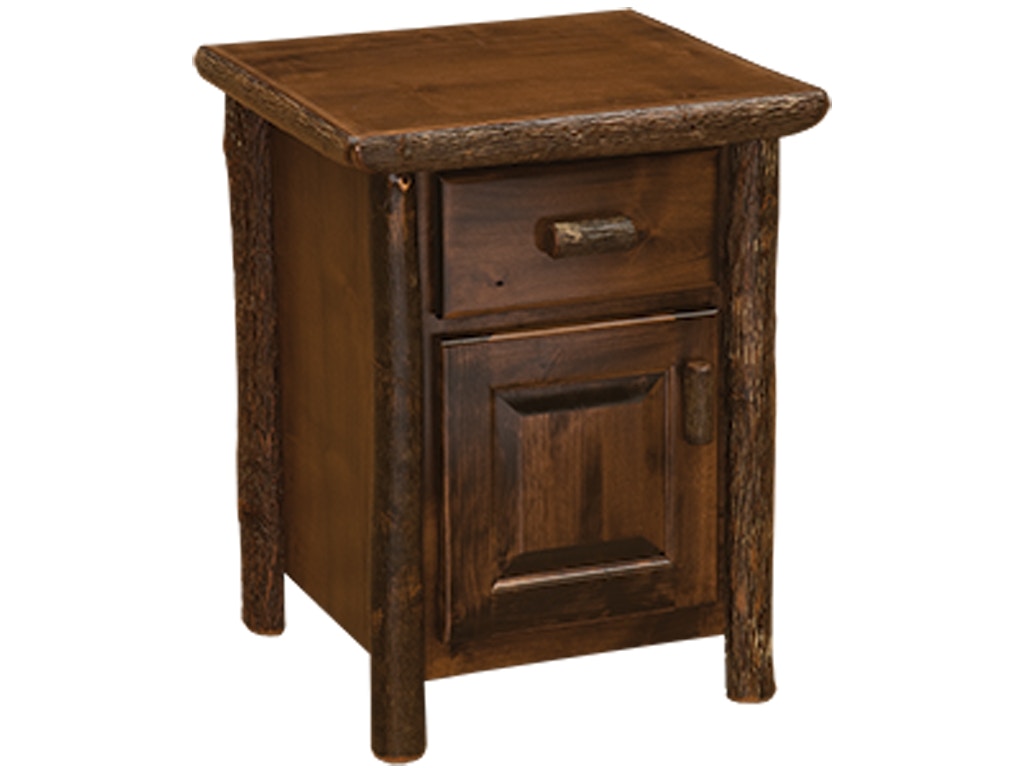  Hickory Enclosed Nightstand 