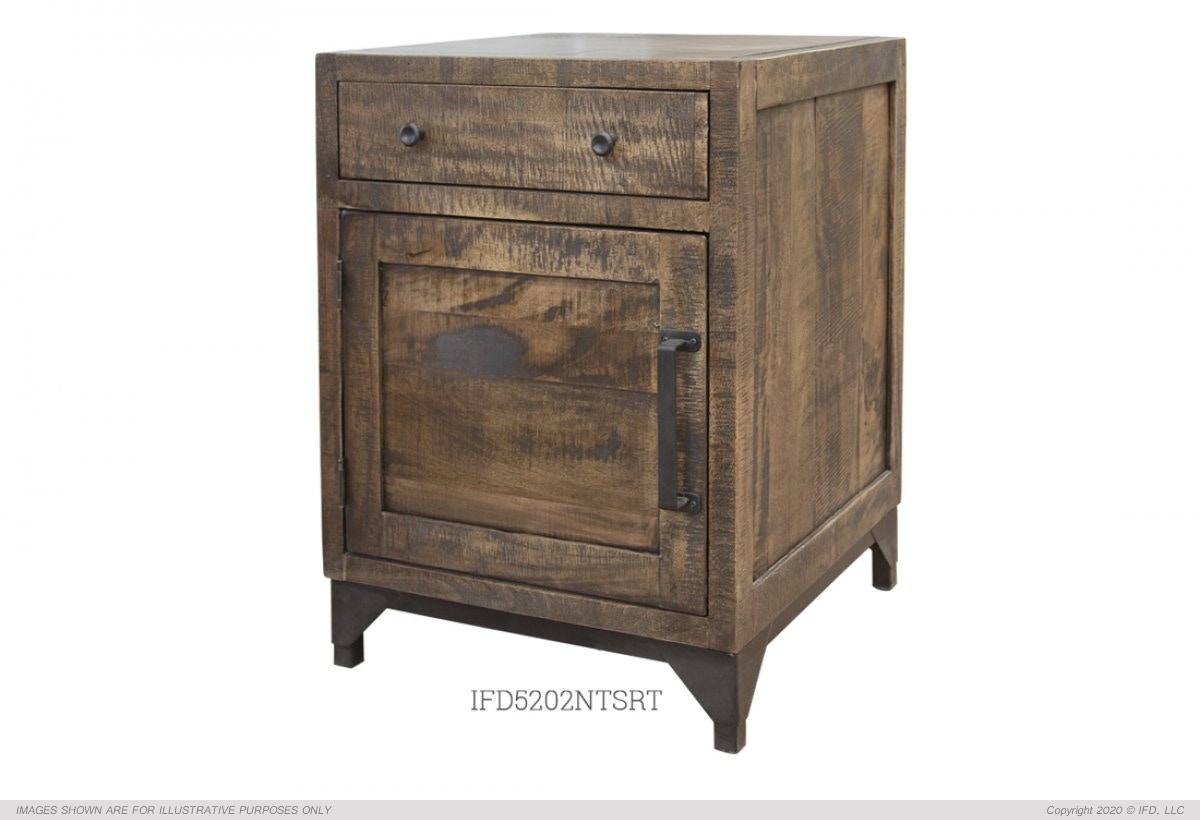  Urban Art Collection 1 Drawer & 1 Door Right Night Stand 